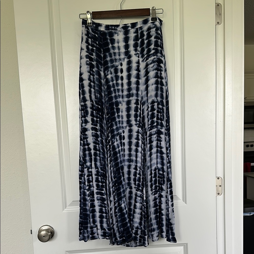 Navy Tie-Dye Maxi Skirt - Forever 21